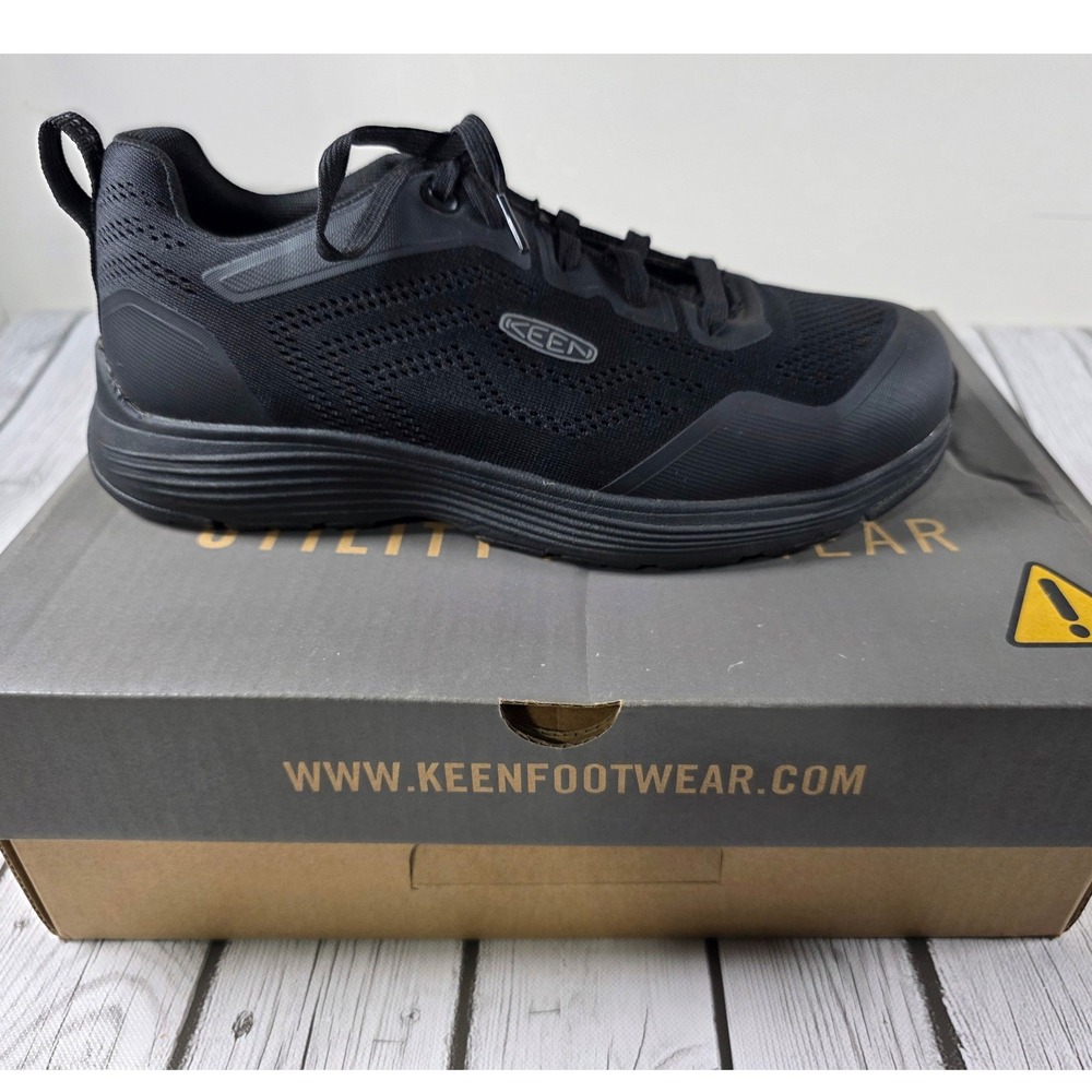 KEEN Utility Sparta 2 Mens 10.5 Aluminum Toe Work Shoes Black 1025569D NEW